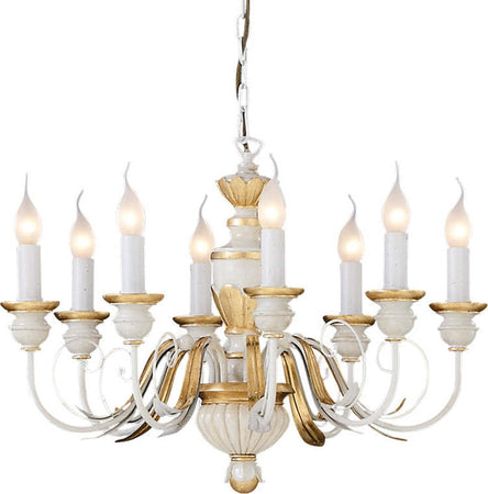 Lampadario-Classico-Firenze-Materie-Plastiche-Bianco-8-Luci-E14