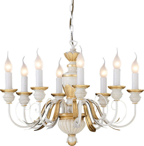 Lampadario-Classico-Firenze-Materie-Plastiche-Bianco-8-Luci-E14