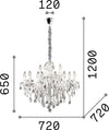 Lampadario-Classico-Florian-Metallo-Cristallo-Cromo-12-Luci-E14