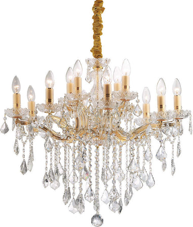 Lampadario-Classico-Florian-Metallo-Cristallo-Oro-12-Luci-E14