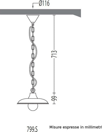 Lampadario-classico-Garden-Luce-799-S-BG-E27-LED-alluminio-sospensione