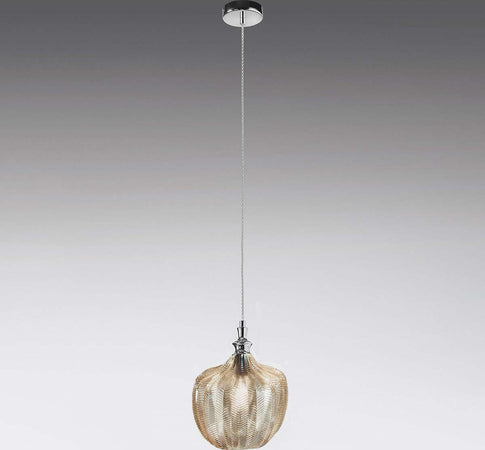 Lampadario-classico-Gea-Luce-CLEOFE-S10-E27-LED-vetro-ocra-lampada-sospensione