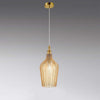 Lampadario-classico-Gea-Luce-CLEOFE-S12-E27-LED-vetro-ambra-lampada-sospensione