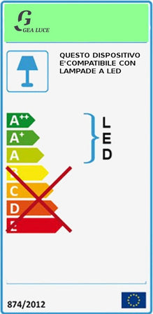 Lampadario-classico-Gea-Luce-CLEOFE-S12-E27-LED-vetro-ambra-lampada-sospensione