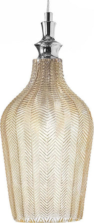 Lampadario-classico-Gea-Luce-CLEOFE-S12-E27-LED-vetro-ocra-lampada-sospensione