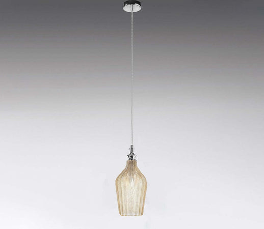 Lampadario-classico-Gea-Luce-CLEOFE-S12-E27-LED-vetro-ocra-lampada-sospensione