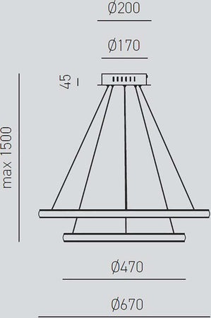 Lampadario-classico-Gea-Luce-IOLE-S2-O-42W-LED-alluminio-sospensione