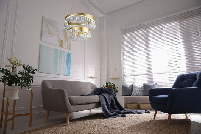 Lampadario-Classico-Gioiello-Acciaio-Oro-Vetro-Led-53W-4000K