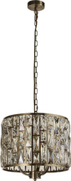 Lampadario-Classico-Gioiello-Acciaio-Ottone-Vetro-3-Luci-E14