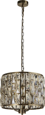 Lampadario-Classico-Gioiello-Acciaio-Ottone-Vetro-3-Luci-E14