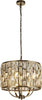 Lampadario-Classico-Gioiello-Acciaio-Ottone-Vetro-5-Luci-E14