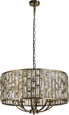 Lampadario-Classico-Gioiello-Acciaio-Ottone-Vetro-8-Luci-E14