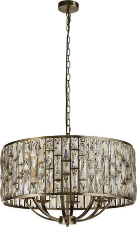 Lampadario-Classico-Gioiello-Acciaio-Ottone-Vetro-8-Luci-E14