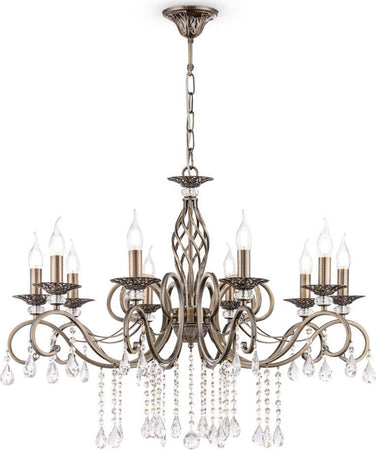 Lampadario-Classico-Grace-Metallo-Ottone-10-Luci