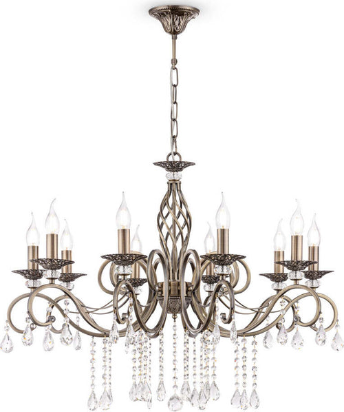 Lampadario-Classico-Grace-Metallo-Ottone-10-Luci