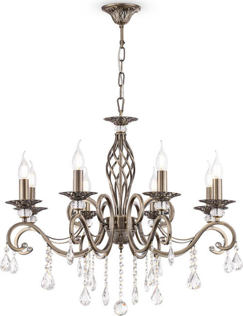 Lampadario-Classico-Grace-Metallo-Ottone-8-Luci
