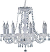 Lampadario-Classico-Hale-Acciaio-Cromo-Vetro-Trasparente-8-Luci-E14