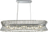 Lampadario-Classico-I-Quartieri-Alti-Acciaio-Cromo-Vetro-Trasparente-10-Luci-G9