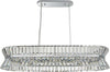 Lampadario-Classico-I-Quartieri-Alti-Acciaio-Cromo-Vetro-Trasparente-10-Luci-G9