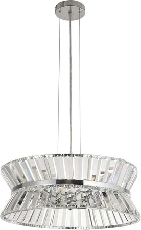 Lampadario-Classico-I-Quartieri-Alti-Acciaio-Cromo-Vetro-Trasparente-7-Luci-G9