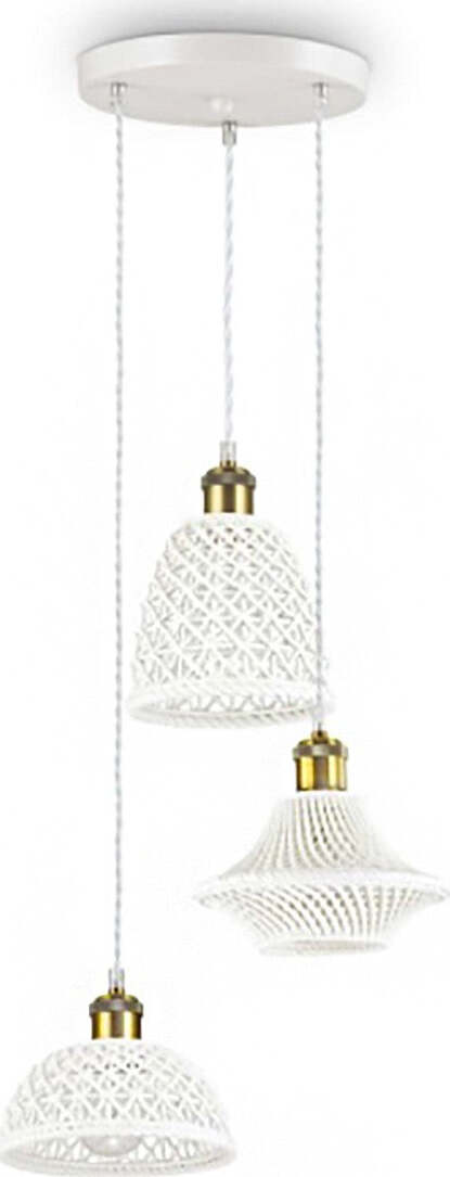 Lampadario-classico-Idea-lux-LUGANO-SP3-206875-E27-LED-ceramica-lampada-soffitto