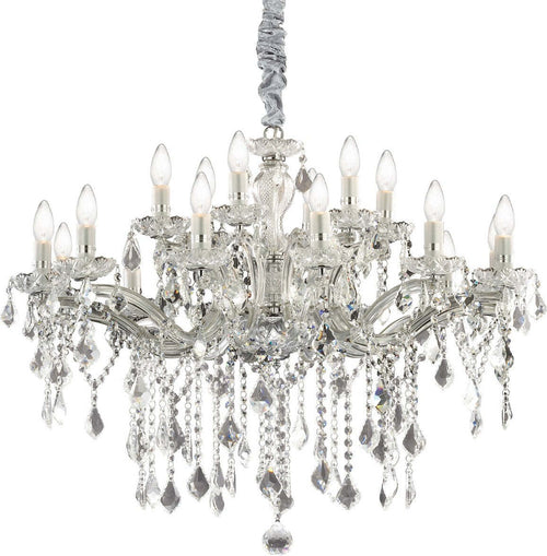 Lampadario-classico-Ideal-Lux-FLORIAN-SP18-CROMO-075150-E14-LED-cristallo-sospensione
