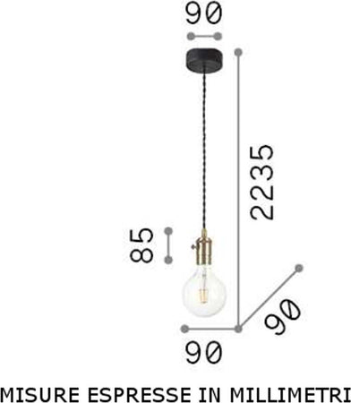Lampadario-classico-Ideal-Lux-FRIDA-SP1-122083-E27-LED-sospensione-metallo