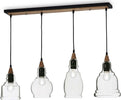 Lampadario-classico-Ideal-Lux-GRETEL-SP4-122557-E27-LED-vintage-vetro-metallo-legno-sospensione
