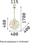 Lampadario-classico-IDEAL-LUX-KONSE-SP1-156958-E27-LED-40CM-sospensione-metallo-oro-scuro-tonda-interno