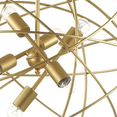 Lampadario-classico-IDEAL-LUX-KONSE-SP6-156026-E27-LED-60CM-metallo-oro-scuro-sospensione-tonda-classica-multiluce-interno