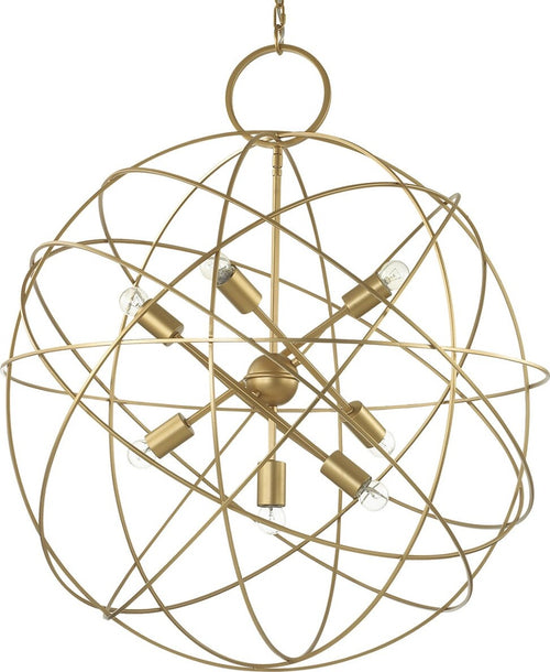 Lampadario-classico-IDEAL-LUX-KONSE-SP7-156033-E27-LED-80CM-sospensione-metallo-oro-scuro-tonda-multiluce-interno