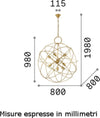 Lampadario-classico-IDEAL-LUX-KONSE-SP7-156033-E27-LED-80CM-sospensione-metallo-oro-scuro-tonda-multiluce-interno