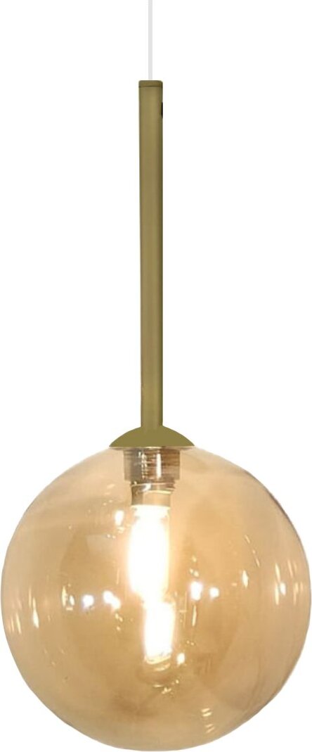 Lampadario-classico-Illuminando-BOLLE-SP-1-OR-AM-G9-LED-metallo-vetro-ambra-sospensione