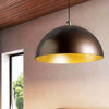 Lampadario-classico-Illuminando-CUPOLA-E27-LED-metallo-monoemissione-sospensione
