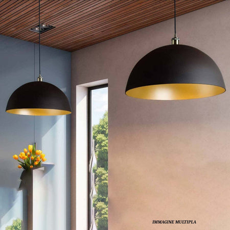 Lampadario-classico-Illuminando-CUPOLA-E27-LED-metallo-monoemissione-sospensione