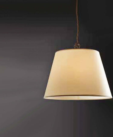 Lampadario-classico-Illuminando-STREET-SOFT-SP-35-LED-sospensione-pergamena-avorio-treccia-metallo-brunito-interni-E27