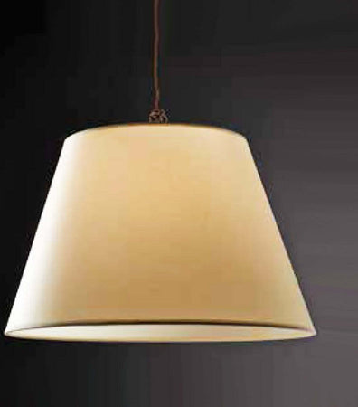 Lampadario-classico-Illuminando-STREET-SOFT-SP-45-LED-sospensione-pergamena-avorio-treccia-metallo-brunito-interni-E27