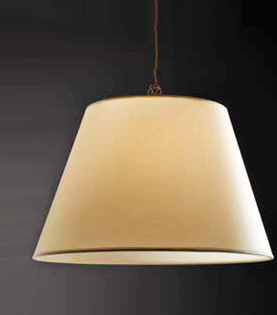 Lampadario-classico-Illuminando-STREET-SOFT-SP-45-LED-sospensione-pergamena-avorio-treccia-metallo-brunito-interni-E27