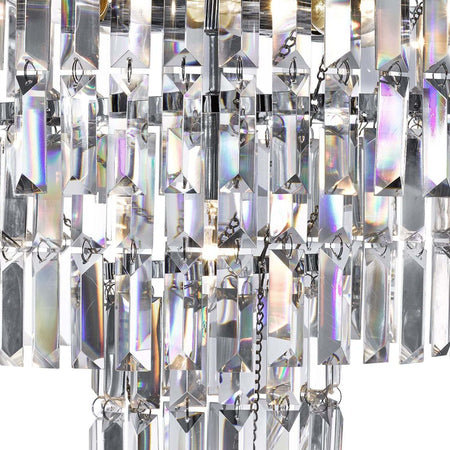 Lampadario-Classico-Impero-Acciaio-Cromo-Vetro-5-Luci-E14