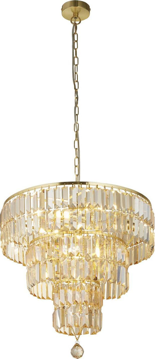 Lampadario-Classico-Impero-Acciaio-Ottone-Vetro-5-Luci-E14