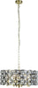 Lampadario-Classico-Iris-Acciaio-Ottone-Vetro-5-Luci-E14