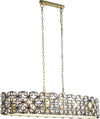 Lampadario-Classico-Iris-Acciaio-Ottone-Vetro-6-Luci-E14