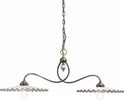 Lampadario-Classico-L'Aquila-Metallo-E-Ceramica-Nero-Sfumato-Rame-2-Luci-E27
