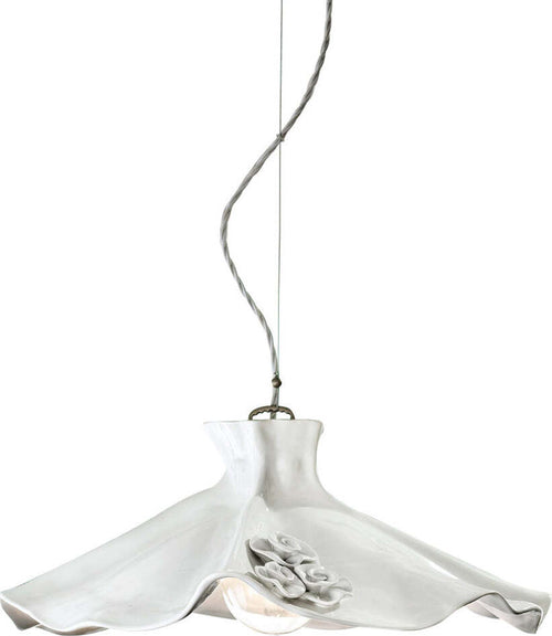 Lampadario-Classico-Lecco-Metallo-Ceramica-Argento-Decorato-1-Luce-E27