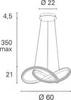 Lampadario-classico-led-Pan-International-INFINITY-60-GRF17112-LED-3600LM-3000°K-lampada-soffitto