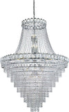 Lampadario-Classico-Louis-Phillipe-Acciaio-Cromo-Vetro-28-Luci-E14
