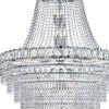 Lampadario-Classico-Louis-Phillipe-Acciaio-Cromo-Vetro-28-Luci-E14