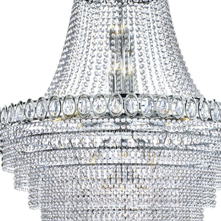 Lampadario-Classico-Louis-Phillipe-Acciaio-Cromo-Vetro-28-Luci-E14