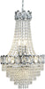 Lampadario-Classico-Louis-Phillipe-Acciaio-Cromo-Vetro-6-Luci-E14