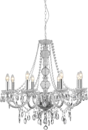 Lampadario-Classico-Mariateresa-Vetro-Trasparente-Policarbonato-Cromo-8-Luci-E14